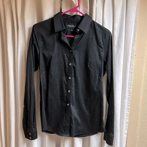 Banana Republic Black Non-Iron Fitted Women’s dress shirt.